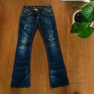 Distressed Rock Revival Jeans